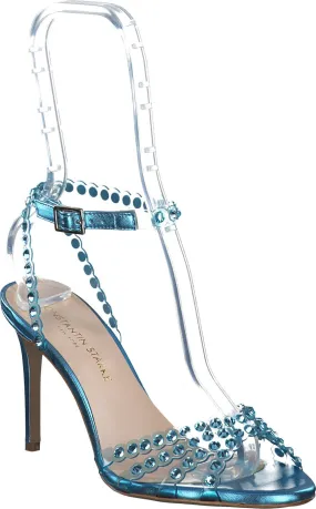 Absatz-Sandalen für Damen 185101031641 (Blau)