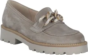 Damen-Slipper aus Leder 100302987530 (Beige)