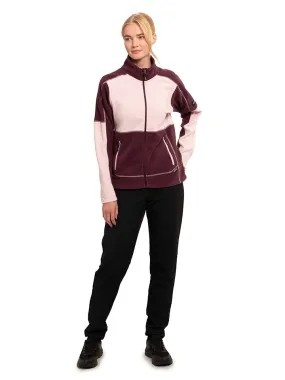 Fleecepullover "Clemons" in Lila/ Rosa