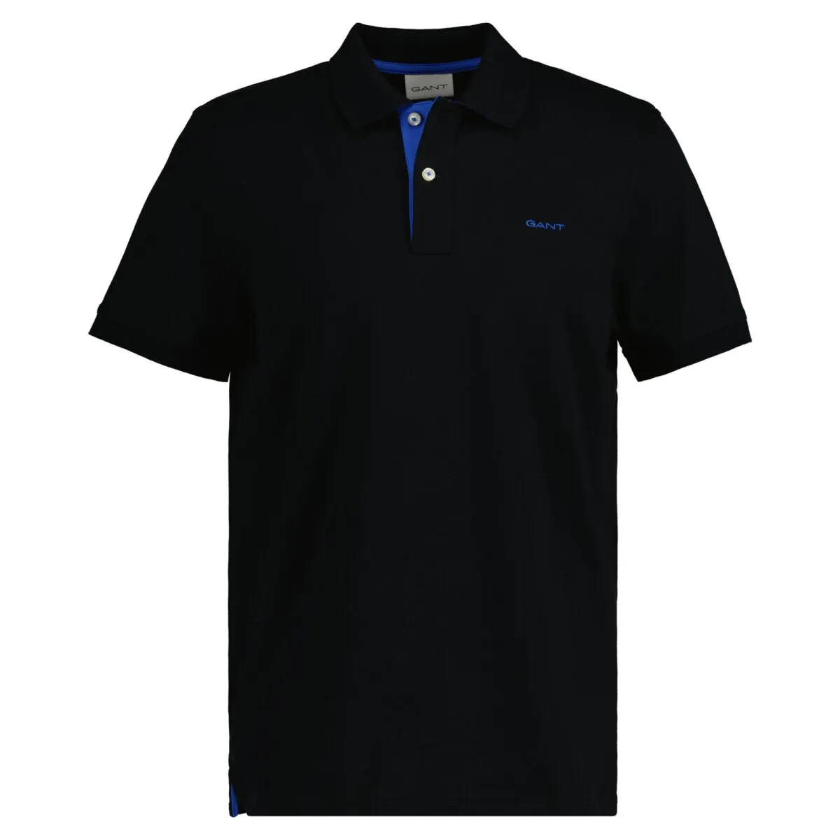 GANT Herren Poloshirt - REGULAR CONTRAST PIQUE RUGGER, Knopfleiste, Cotton Stretch