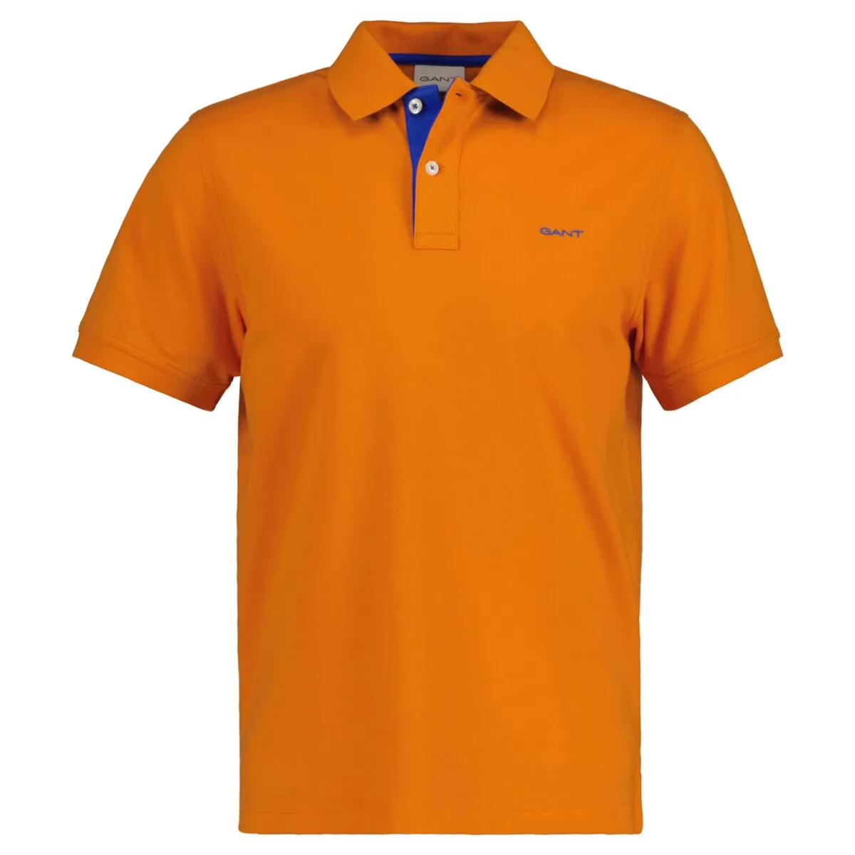 GANT Herren Poloshirt - REGULAR CONTRAST PIQUE RUGGER, Knopfleiste, Cotton Stretch