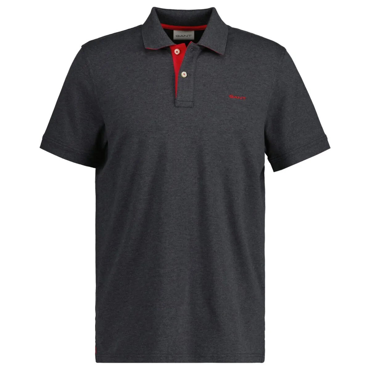 GANT Herren Poloshirt - REGULAR CONTRAST PIQUE RUGGER, Knopfleiste, Cotton Stretch