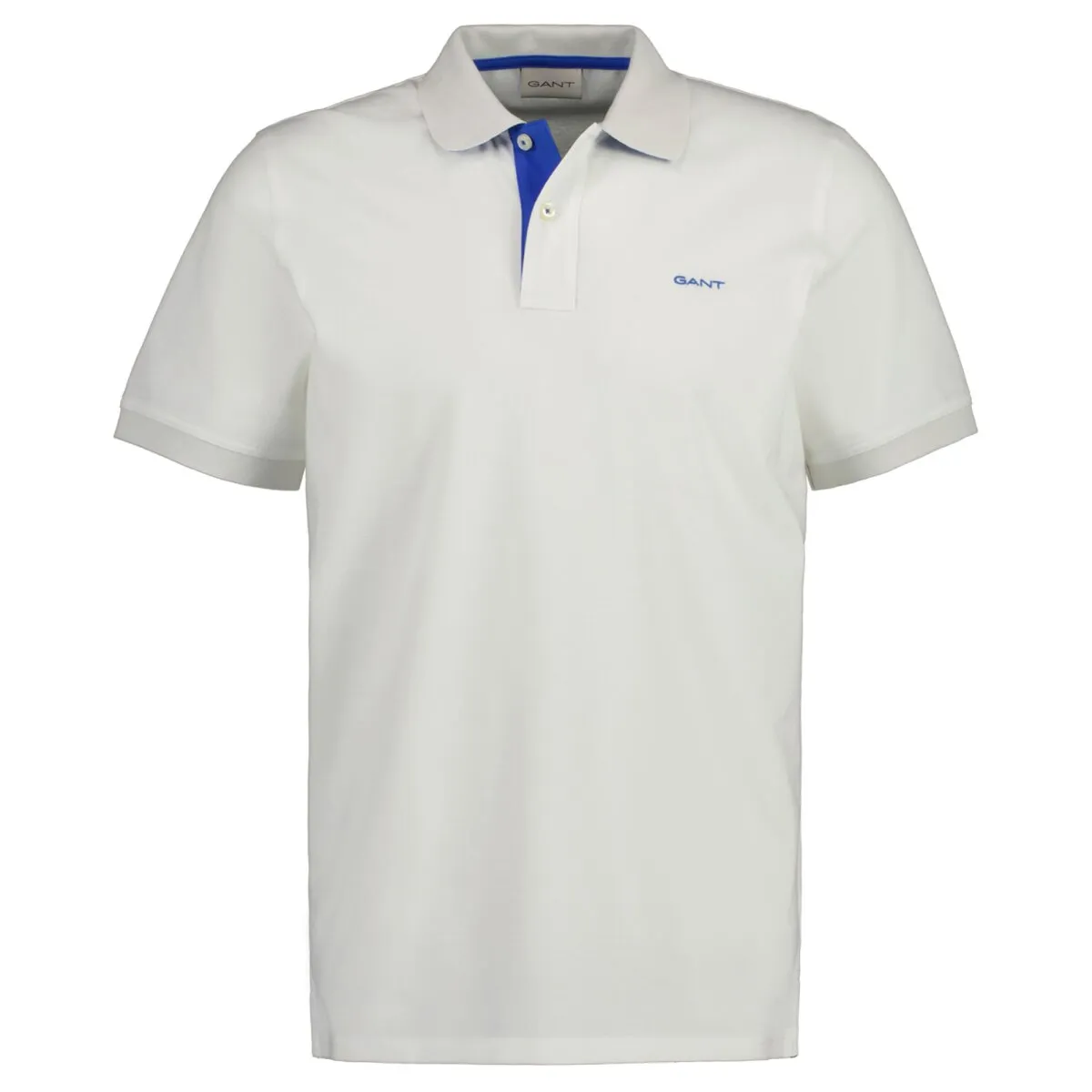 GANT Herren Poloshirt - REGULAR CONTRAST PIQUE RUGGER, Knopfleiste, Cotton Stretch