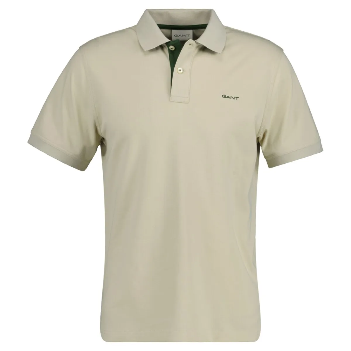 GANT Herren Poloshirt - REGULAR CONTRAST PIQUE RUGGER, Knopfleiste, Cotton Stretch