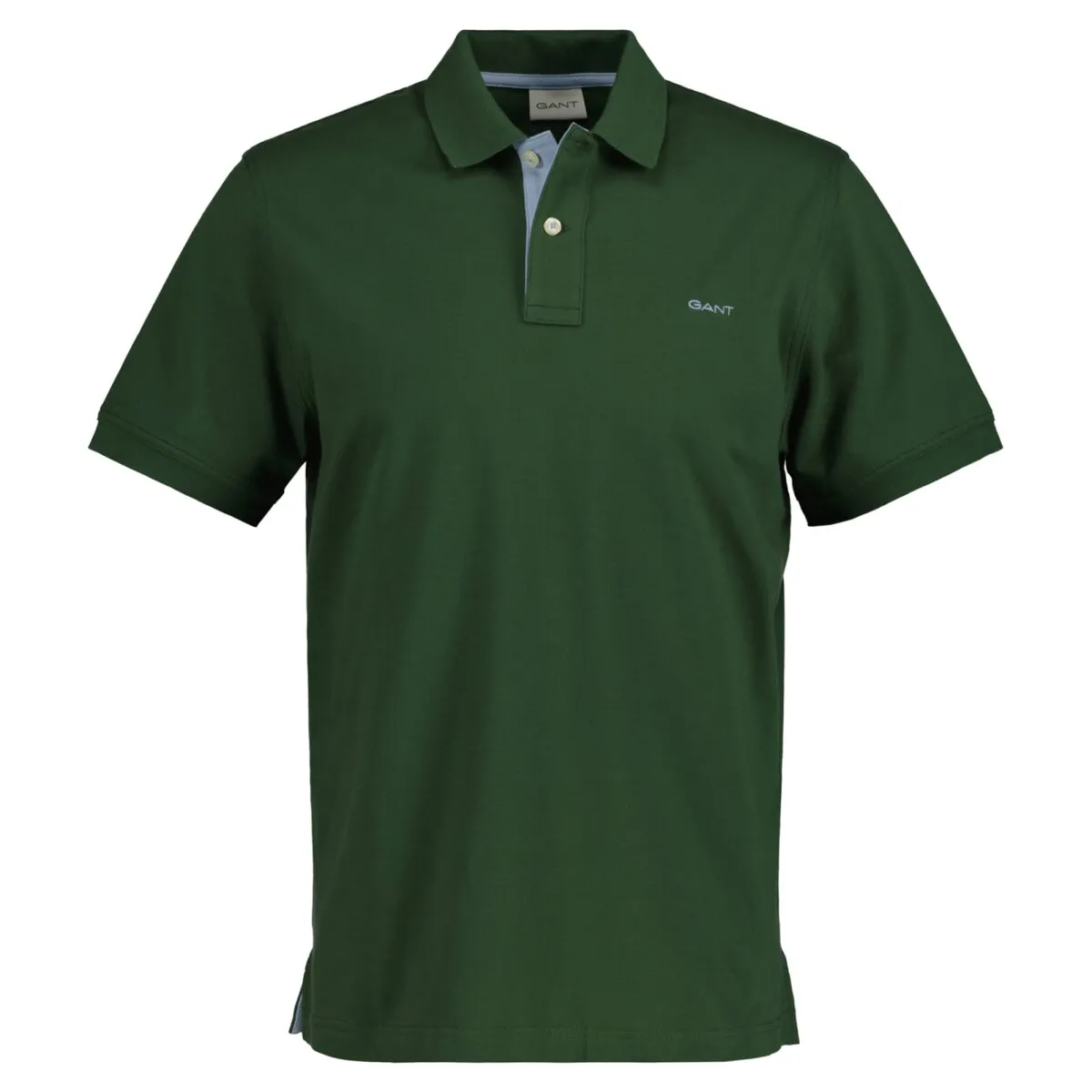 GANT Herren Poloshirt - REGULAR CONTRAST PIQUE RUGGER, Knopfleiste, Cotton Stretch