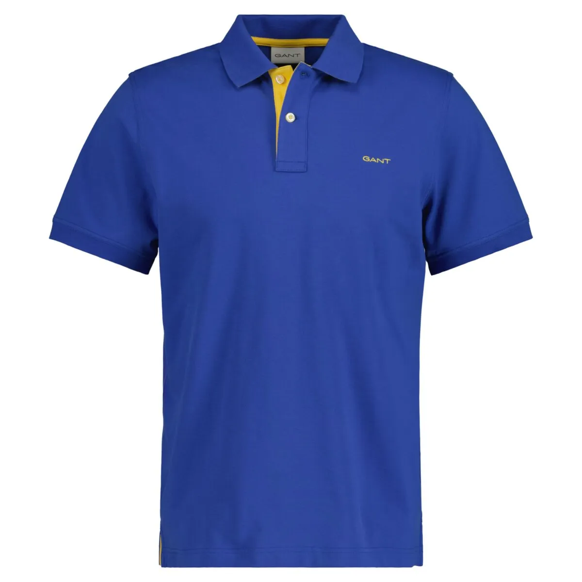 GANT Herren Poloshirt - REGULAR CONTRAST PIQUE RUGGER, Knopfleiste, Cotton Stretch
