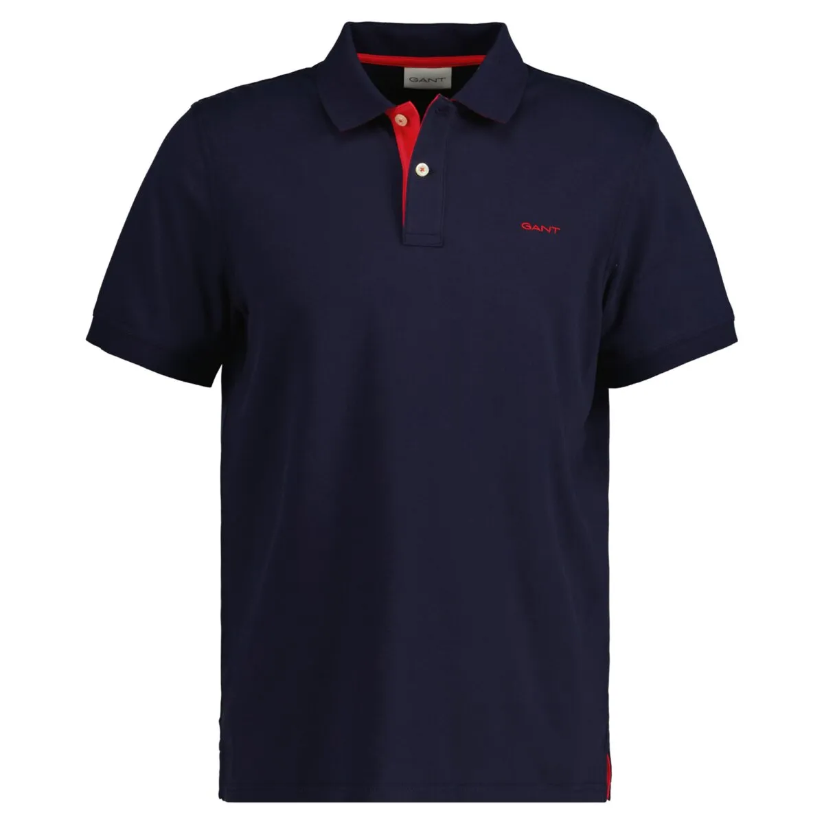 GANT Herren Poloshirt - REGULAR CONTRAST PIQUE RUGGER, Knopfleiste, Cotton Stretch
