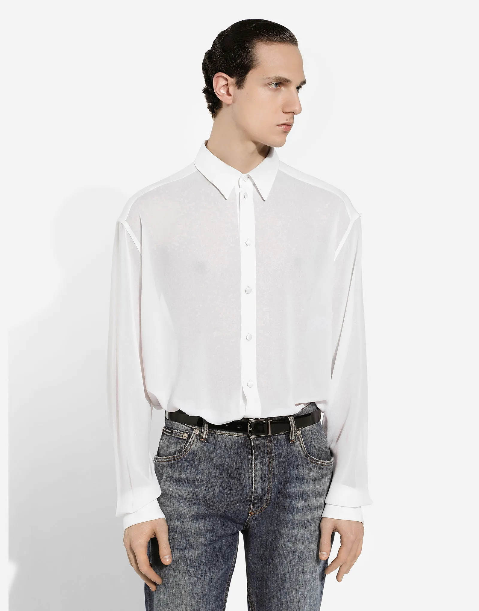 Hemd Dolce & Gabbana Silk Shirt G5MG9TFU1ARW0800
