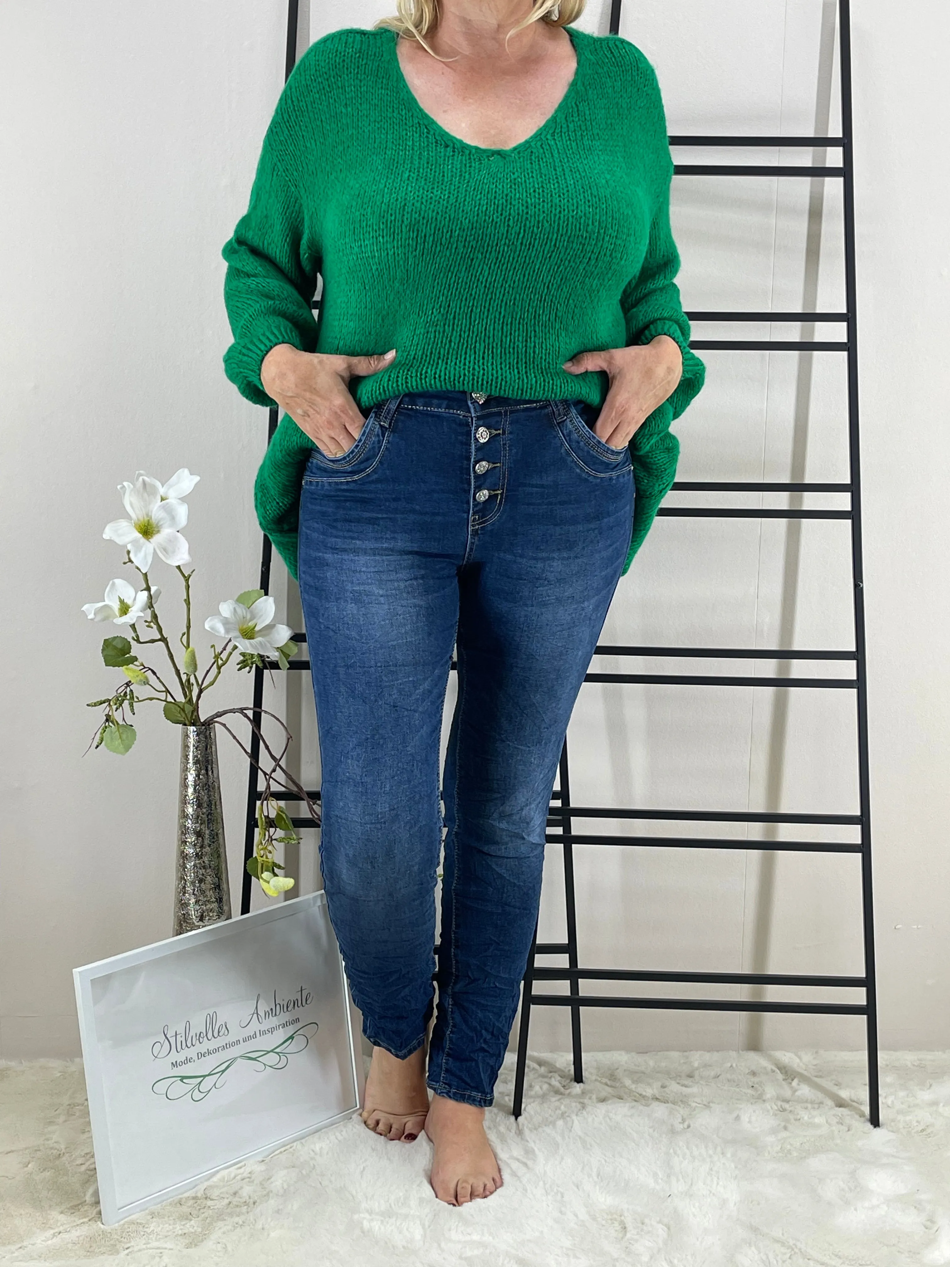 Jeans Alina“ mit  Herz“ Gr. 38 - 48