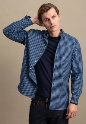 Kariertes Hemd mit Button-Down-Kragen