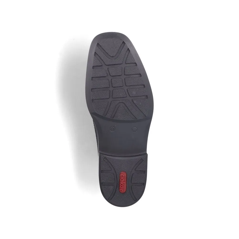 Rieker Antistress Herren Slipper elegant Leder Extraweite- H schwarz S13 B0873-00