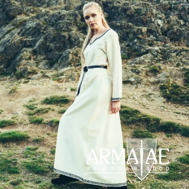 Wikinger Kleid Brigida Natur